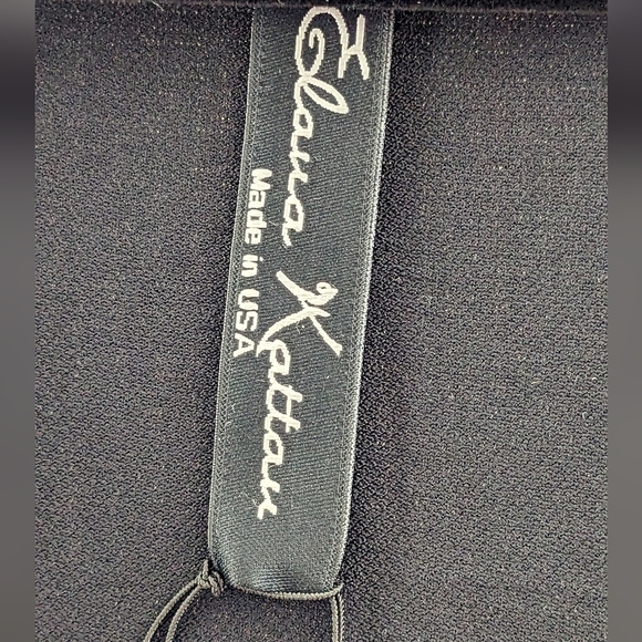 NEW Elana Kattan Multi color Abstract pattern crossover bust dress, size XL USA - Picture 3 of 5